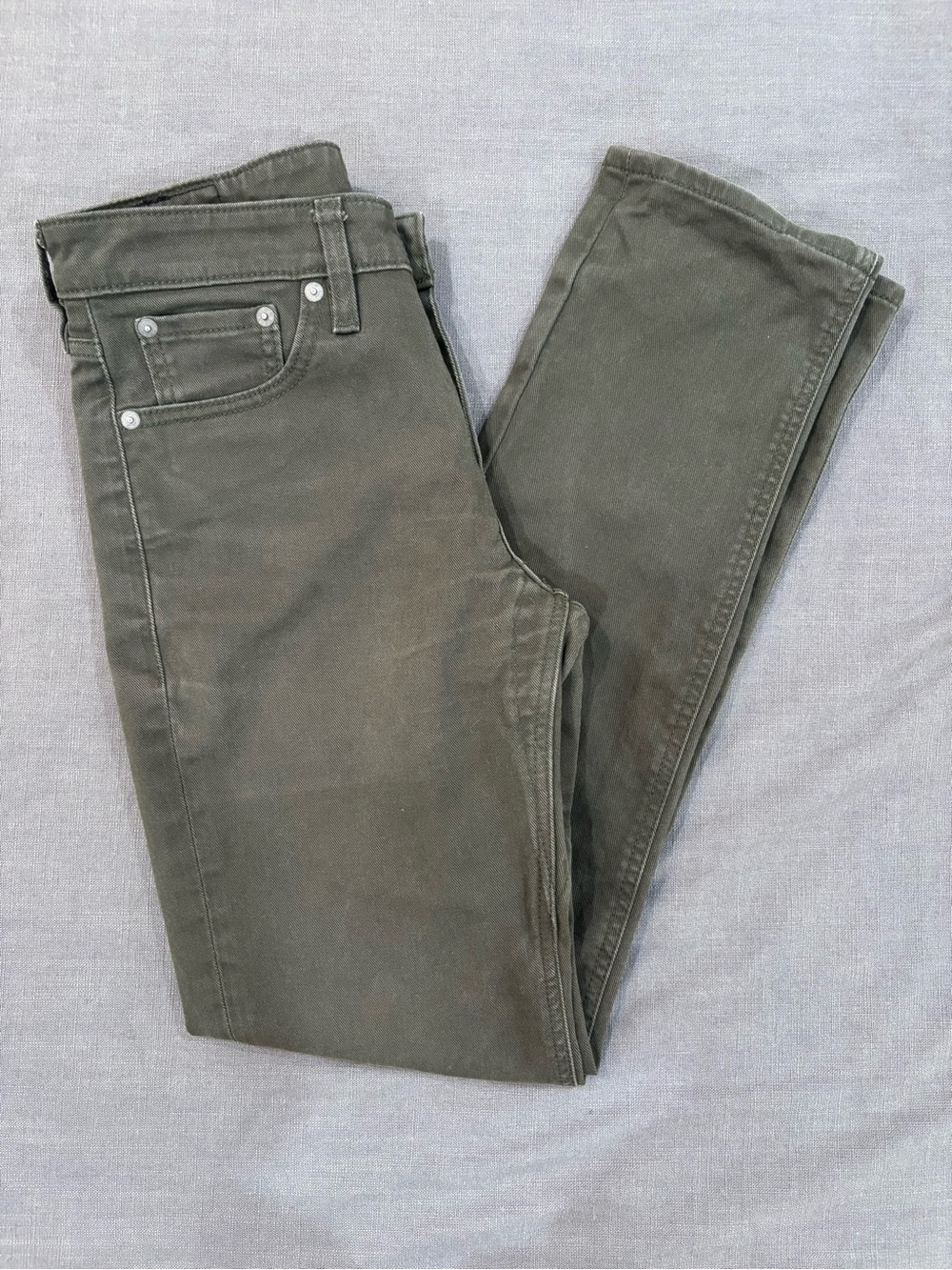 Levi's Men's Straight Olive Green Jeans